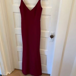 Lulus Burgundy Mermaid Dress XS